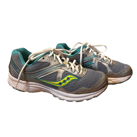 Saucony Women's Cohesion 10 Running Shoes Gray S15343-1 Low Top Lace Up Size 8W - Picture 1 of 11